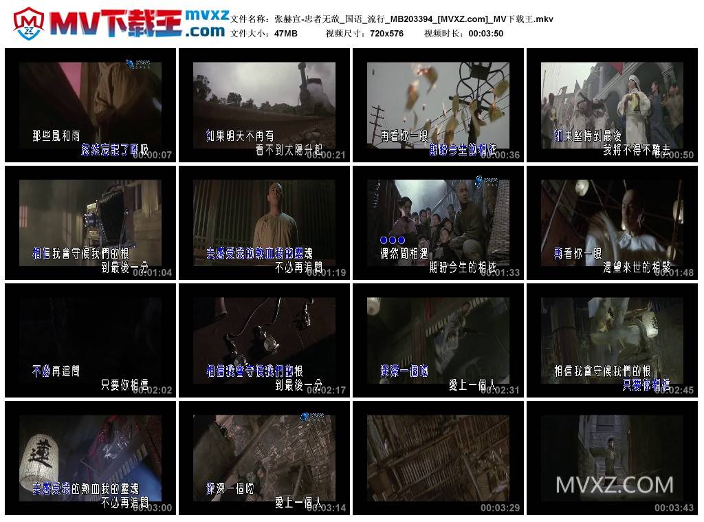 张赫宣-忠者无敌_国语_流行_MB203394